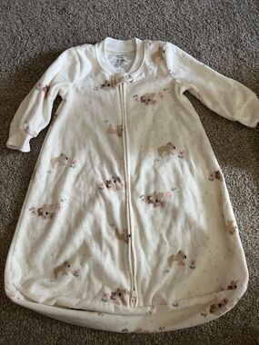 Carter's Cream Sleep Sack Pajamas with Puppy Print